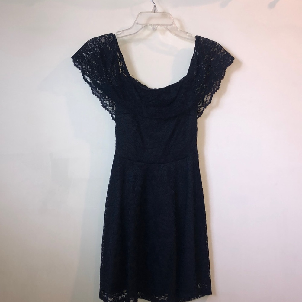Blue flowered dress
